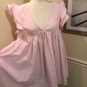 Pink Gingham Mini Dress, adorable by the impeccable pig collection